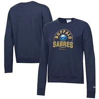 Women's Champion Navy Buffalo Sabres Powerblend Pullover Sweatshirt