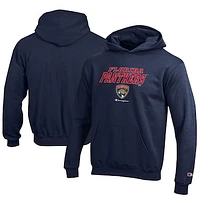 Youth Champion  Navy Florida Panthers Eco Powerblend Pullover Hoodie