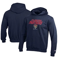 Youth Champion  Navy Florida Panthers Eco Powerblend Pullover Hoodie