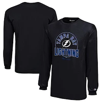 Youth Champion  Black Tampa Bay Lightning Long-Sleeve Jersey T-Shirt