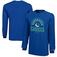 Youth Champion  Royal Vancouver Canucks Long-Sleeve Jersey T-Shirt