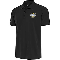 Men's Antigua Charcoal Michigan Wolverines College Football Playoff 2023 National Champions Tribute Polo