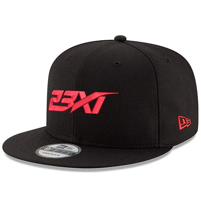 Men's New Era  Black 23XI Racing New Logo 9FIFTY Snapback Hat