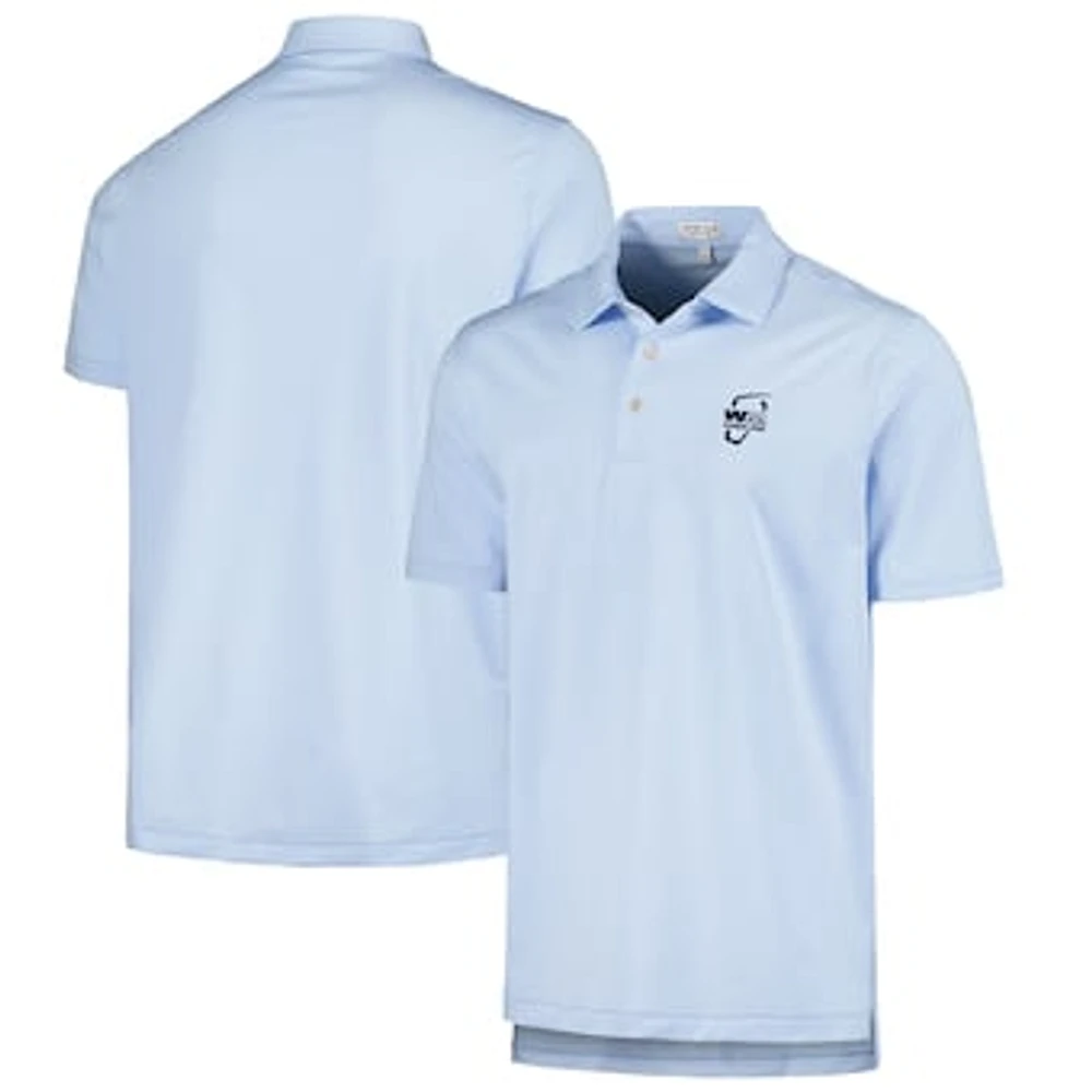 Men's Peter Millar Light Blue WM Phoenix Open Jubilee Performance Jersey Polo