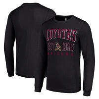 Men's Starter Black Arizona Coyotes  Logo Graphic Long Sleeve T-Shirt