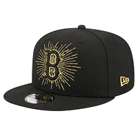 Men's New Era Black Boston Red Sox Metallic Logo 9FIFTY Snapback Hat