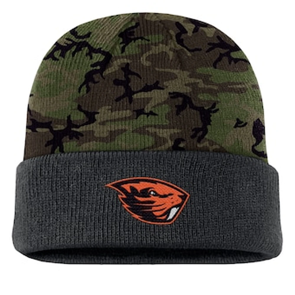 Men's Nike  Camo Oregon State Beavers Military Appreciation Cuffed Knit Hat