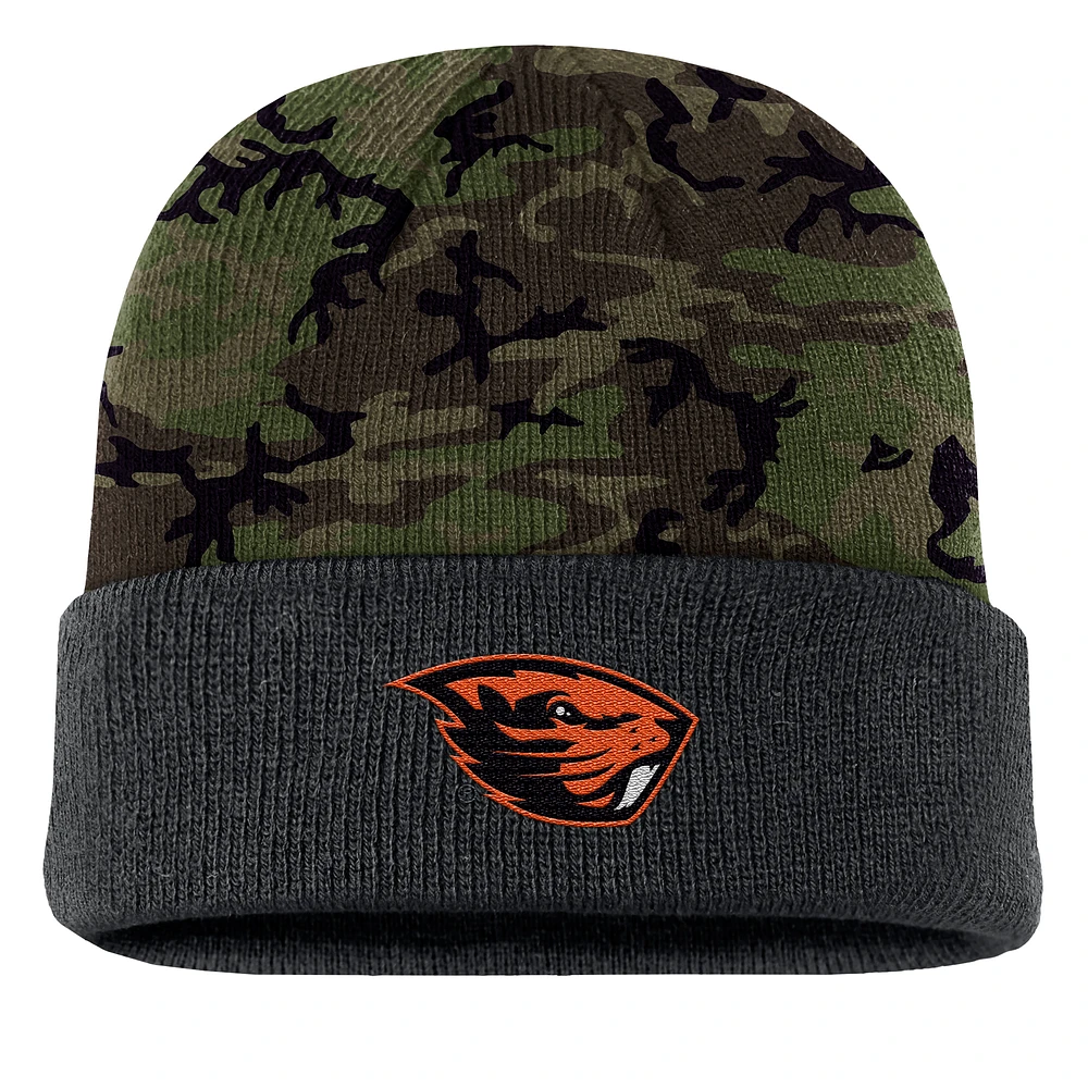 Men's Nike  Camo Oregon State Beavers Military Appreciation Cuffed Knit Hat