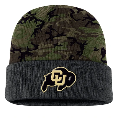 Men's Nike  Camo Colorado Buffaloes Military Appreciation Cuffed Knit Hat