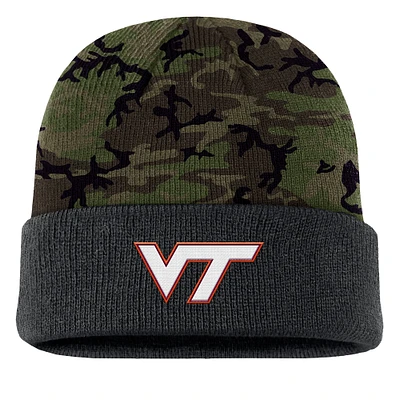 Men's Nike  Camo Virginia Tech Hokies Military Appreciation Cuffed Knit Hat