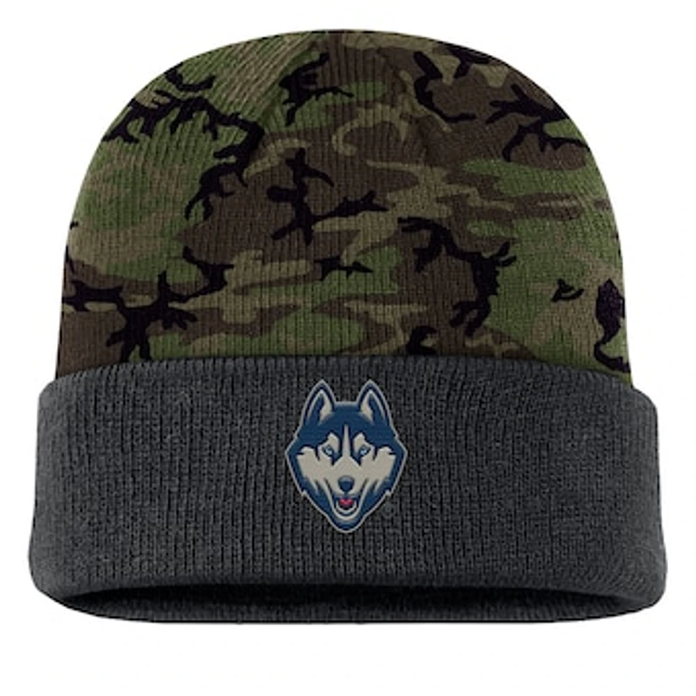 Men's Nike  Camo UConn Huskies Military Appreciation Cuffed Knit Hat