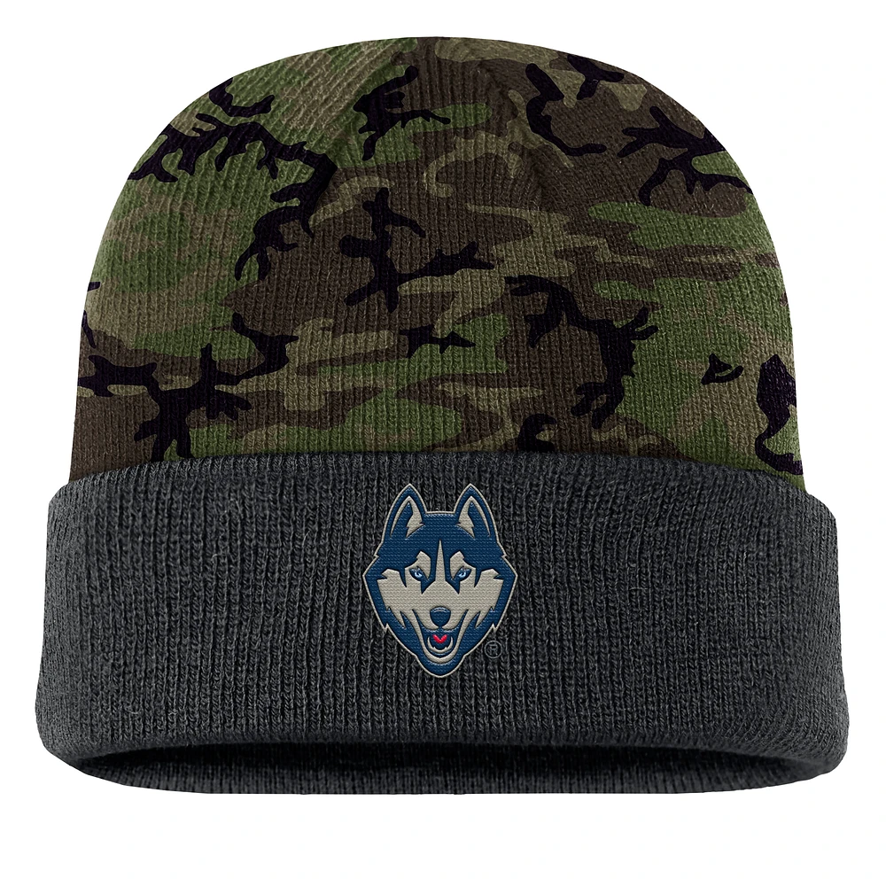 Men's Nike  Camo UConn Huskies Military Appreciation Cuffed Knit Hat