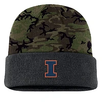 Men's Nike  Camo Illinois Fighting Illini Military Appreciation Cuffed Knit Hat