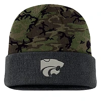 Men's Nike  Camo Kansas State Wildcats Military Appreciation Cuffed Knit Hat