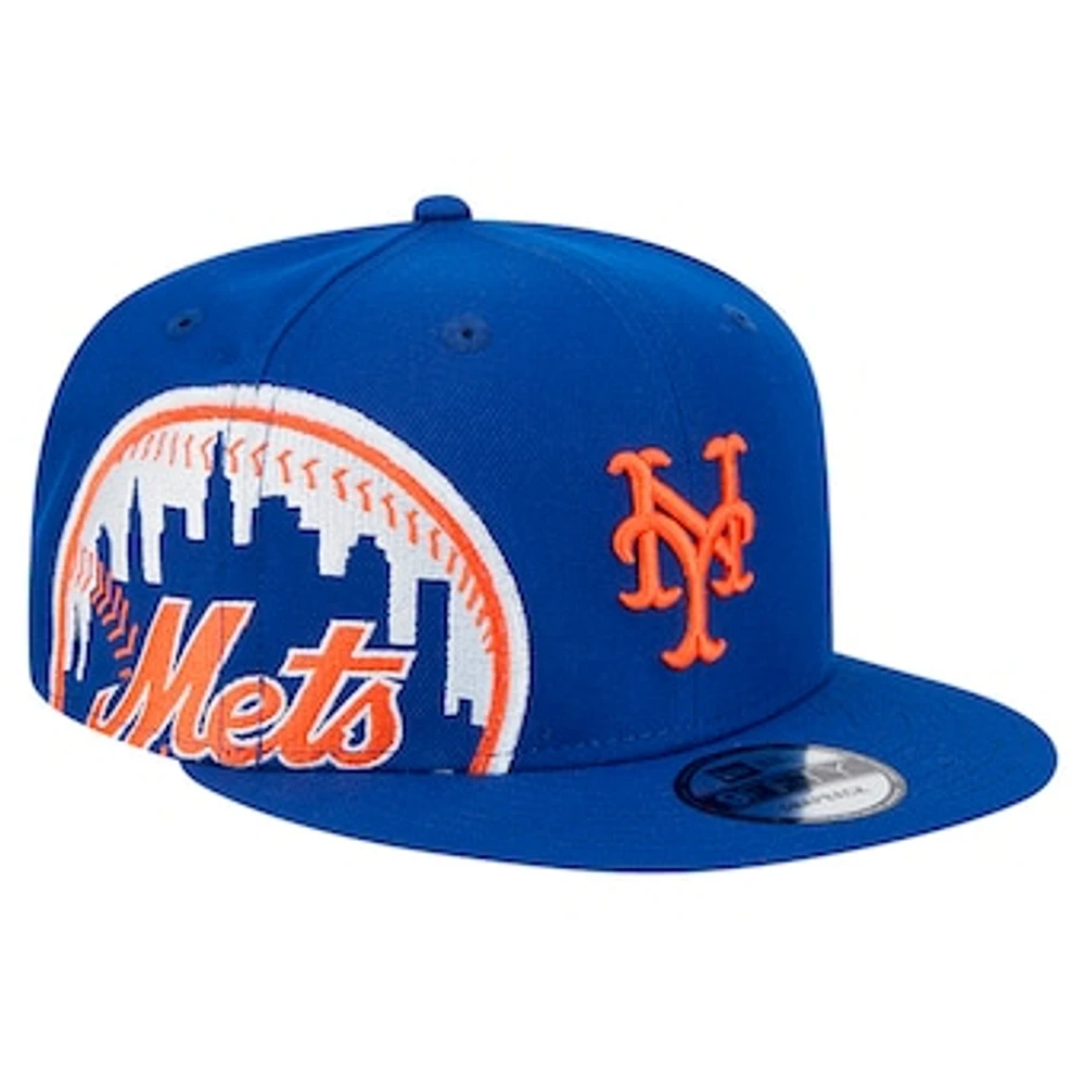 Men's New Era Royal New York Mets Logo Strike 9FIFTY Snapback Hat