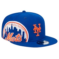 Men's New Era Royal New York Mets Logo Strike 9FIFTY Snapback Hat