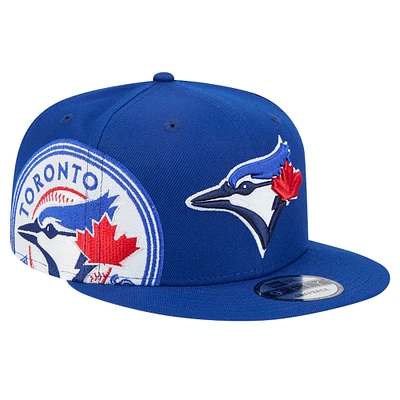 Men's New Era Royal Toronto Blue Jays Logo Strike 9FIFTY Snapback Hat