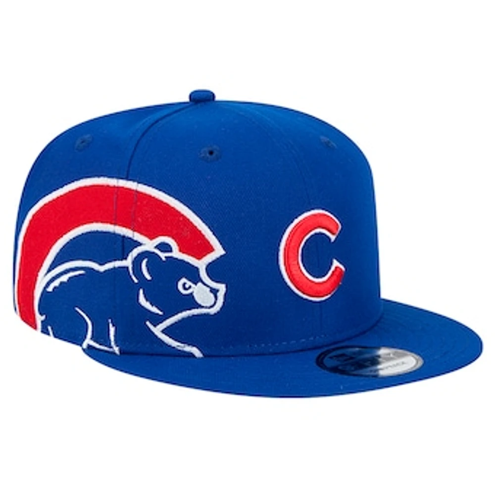 Men's New Era Royal Chicago Cubs Logo Strike 9FIFTY Snapback Hat