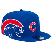 Men's New Era Royal Chicago Cubs Logo Strike 9FIFTY Snapback Hat