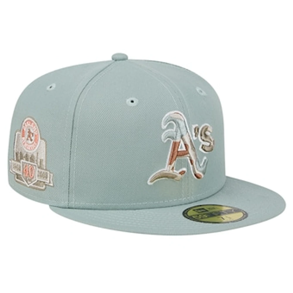 Men's New Era Green Oakland Athletics Spring Forest 59FIFTY Fitted Hat