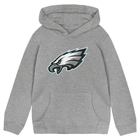 Toddler Heather Gray Philadelphia Eagles Primary Logo Pullover Hoodie