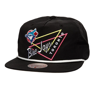 Men's Mitchell & Ness Black Toronto Blue Jays Pew Pew Deadstock Adjustable Hat