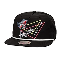 Men's Mitchell & Ness Black California Angels Pew Pew Deadstock Adjustable Hat