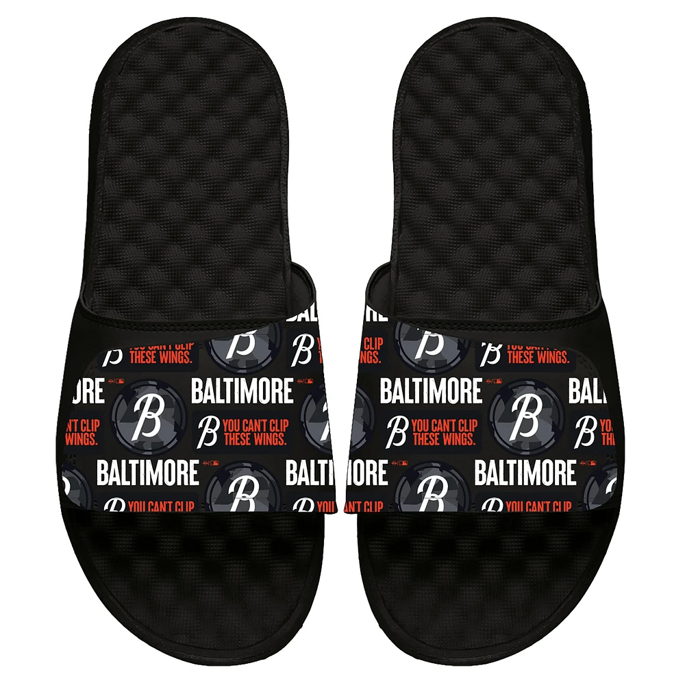 Men's ISlide Black Baltimore Orioles 2023 City Connect Repeat Slide Sandals