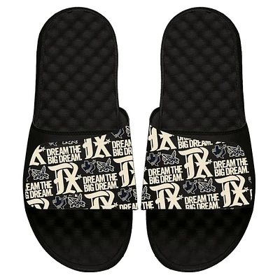 Men's ISlide  Black Texas Rangers 2023 City Connect Repeat Slide Sandals