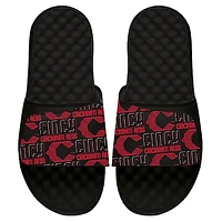 Men's ISlide  Black Cincinnati Reds 2023 City Connect Repeat Slide Sandals