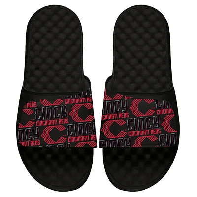 Men's ISlide  Black Cincinnati Reds 2023 City Connect Repeat Slide Sandals