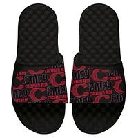 Men's ISlide  Black Cincinnati Reds 2023 City Connect Repeat Slide Sandals