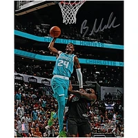 Brandon Miller Charlotte Hornets Autographed 8" x 10" Dunk In Teal Photograph
