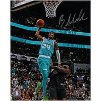 Brandon Miller Charlotte Hornets Autographed 8" x 10" Dunk In Teal Photograph