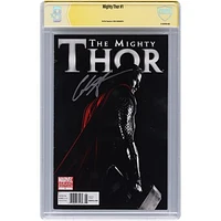 Chris Hemsworth The Mighty Thor Autographed #1 Comic Book Signed in Silver Ink - CBCS
