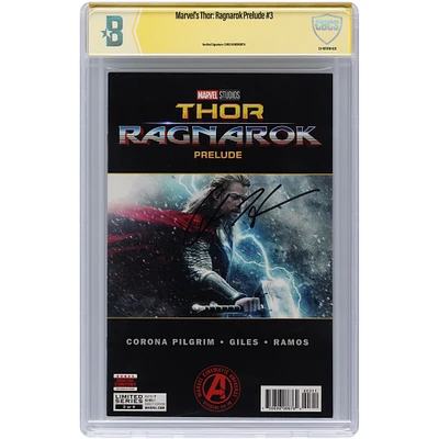 Chris Hemsworth Marvel's Thor: Ragnarok Autographed Prelude #3 Comic Book - Signed in Black Ink - CBCS