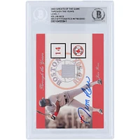 Jim Rice Boston Red Sox Autographed 2002 Fleer Greats of the Game Through the Years Relic #NNO Beckett Fanatics Witnessed Authenticated Card