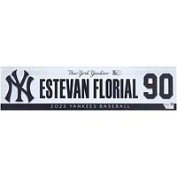 Estevan Florial New York Yankees Player-Issued #90 Nameplate from the 2023 MLB Season