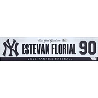 Estevan Florial New York Yankees Player-Issued #90 Nameplate from the 2023 MLB Season