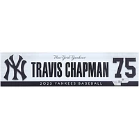Travis Chapman New York Yankees Player-Issued #75 Nameplate from the 2023 MLB Season