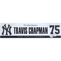 Travis Chapman New York Yankees Player-Issued #75 Nameplate from the 2023 MLB Season