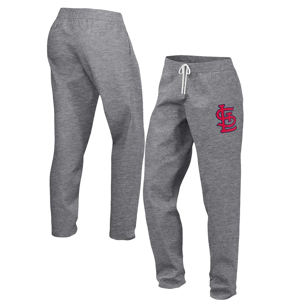 Women's Fanatics Heather Gray St. Louis Cardinals Fleece Jogger