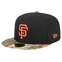 Men's New Era Black San Francisco Giants Realtree Camo 59FIFTY Fitted Hat