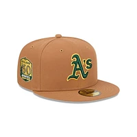 Men's New Era Brown Oakland Athletics Color Pack 59FIFTY Fitted Hat