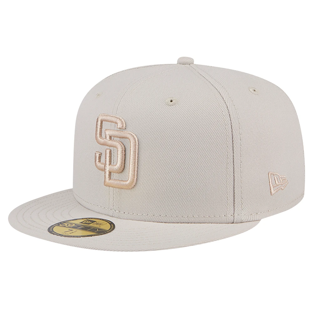 Men's New Era Khaki San Diego Padres Color Pack 59FIFTY Fitted Hat