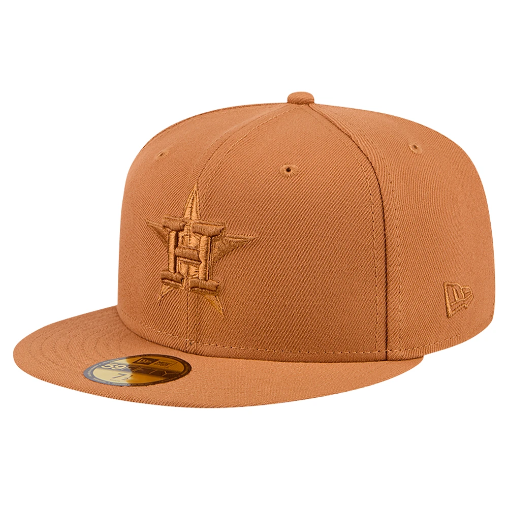 Men's New Era Brown Houston Astros Color Pack 59FIFTY Fitted Hat