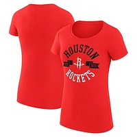 Women's G-III 4Her by Carl Banks Red Houston Rockets Large City Logo Fitted T-Shirt