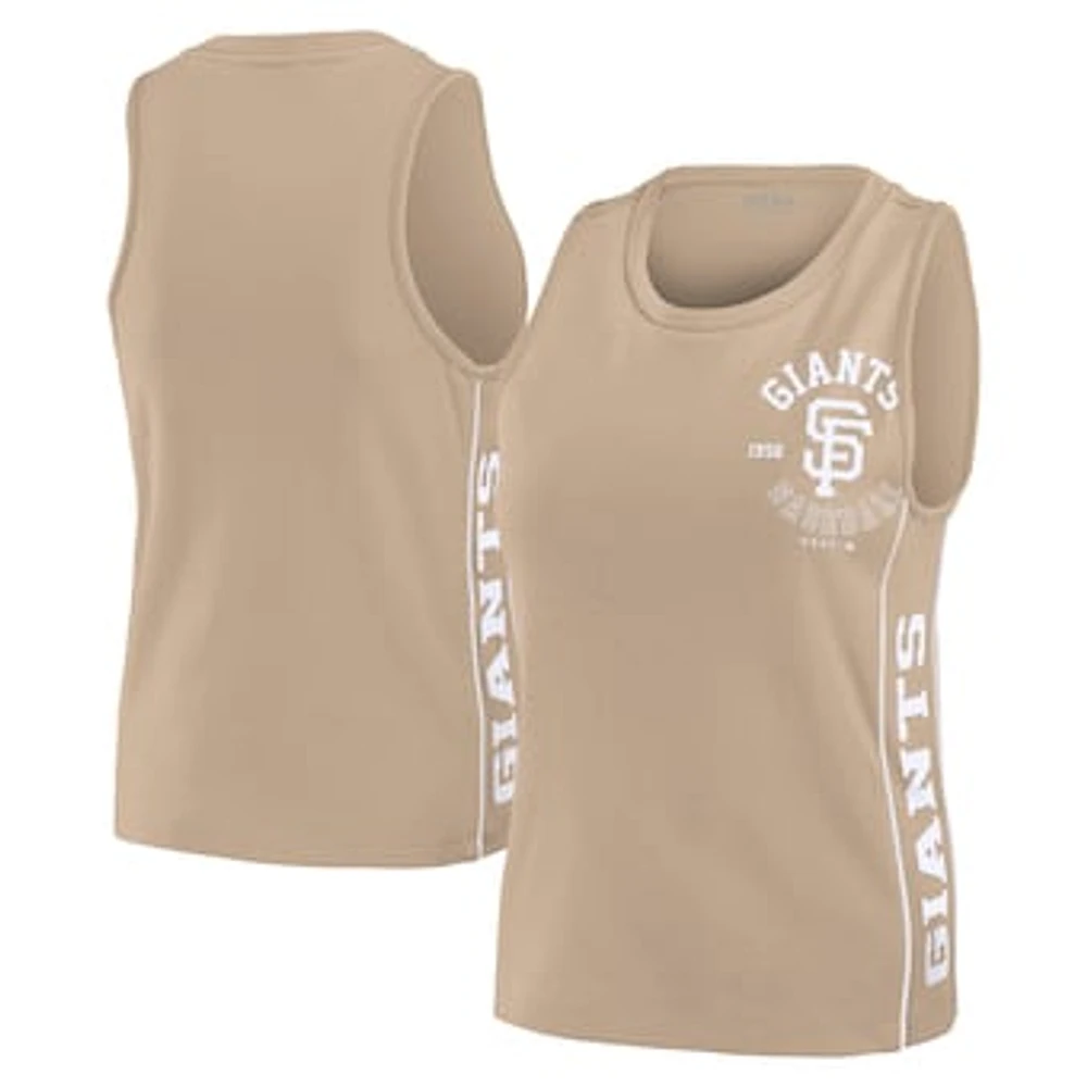 Women's WEAR by Erin Andrews Tan San Francisco Giants Tonal Tank Top