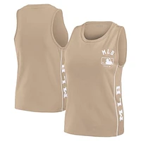 Women's WEAR by Erin Andrews Tan MLB Tonal Tank Top