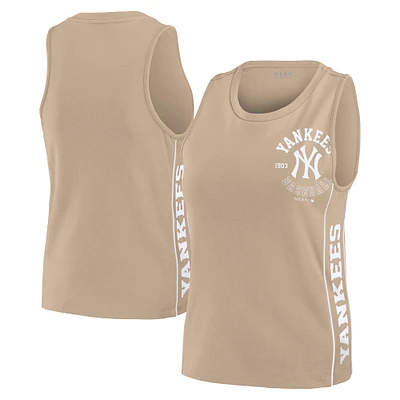 Women's WEAR by Erin Andrews Tan New York Yankees Tonal Tank Top